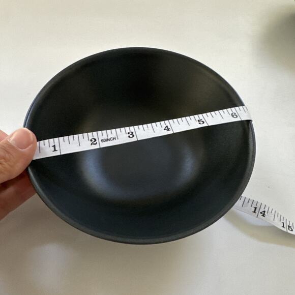 Set of 4 IKEA Cereal Bowls 12011-1 MATTE 6.5" Stoneware MCM Charcoal Gray Modern - Picture 8 of 8